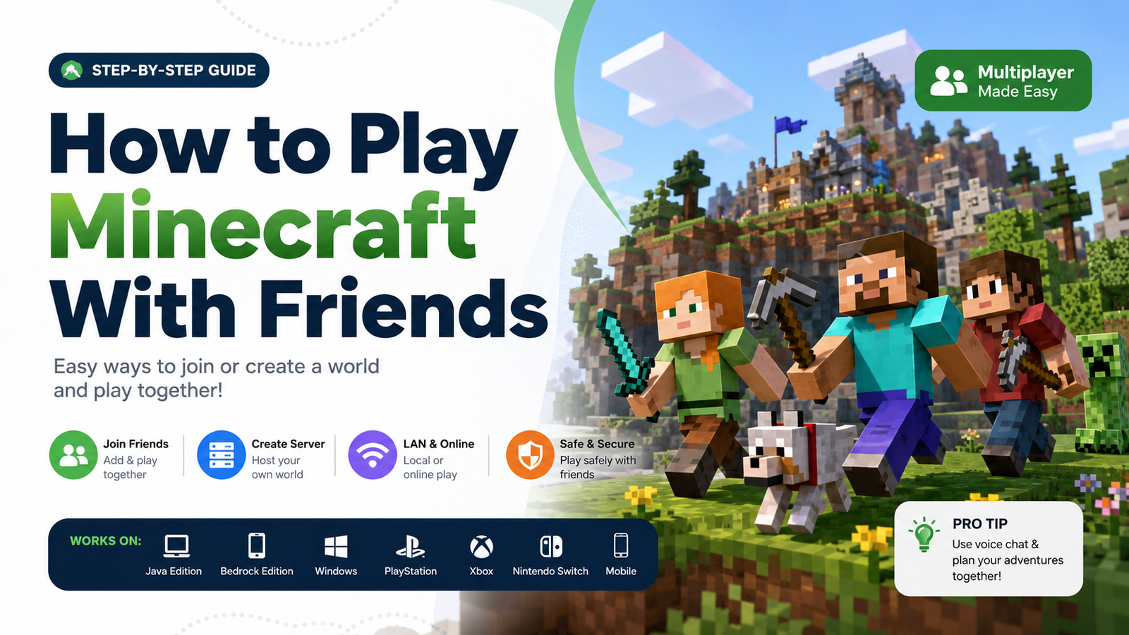 How to Play Minecraft With Friends