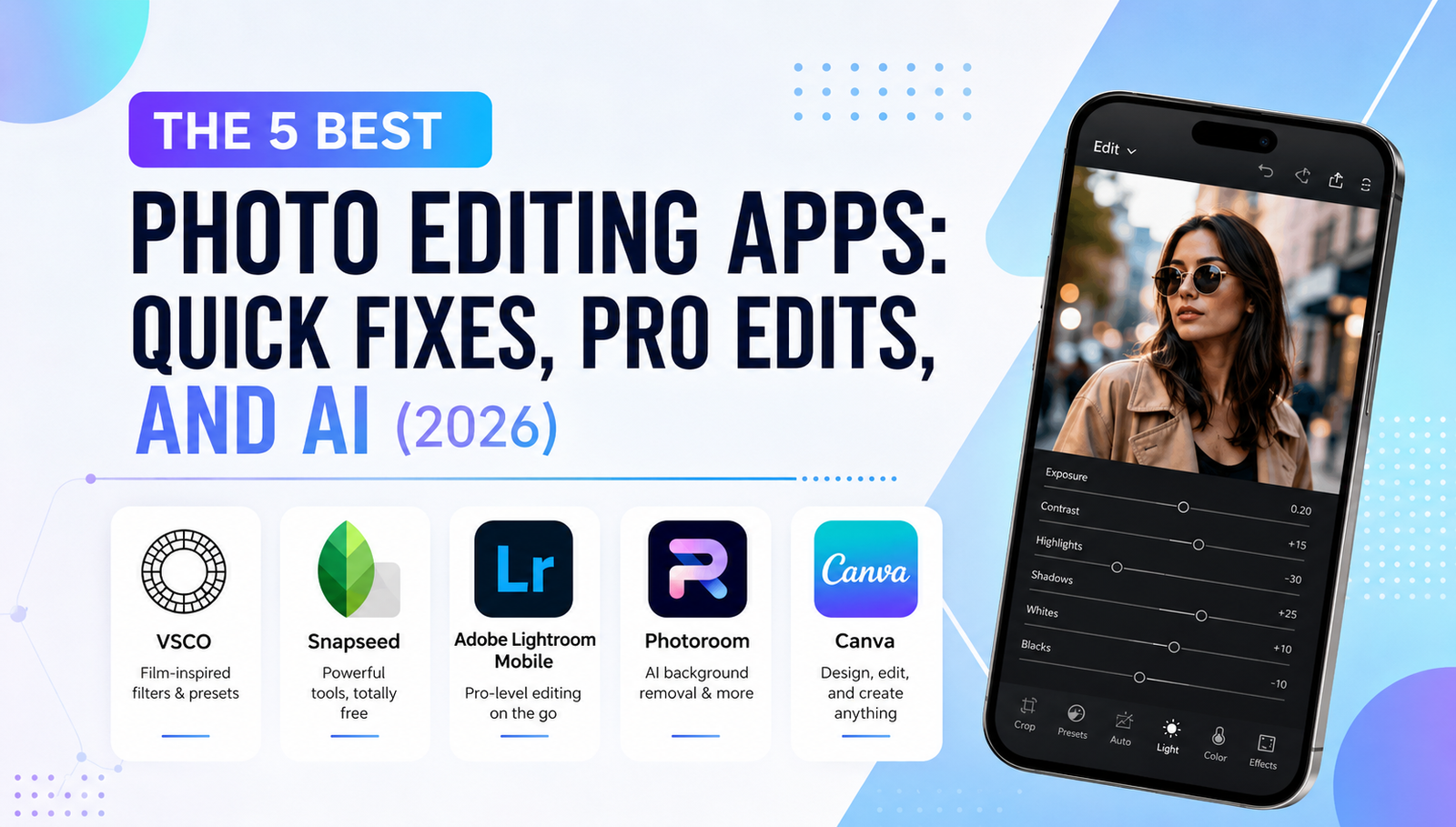 The 5 Best Photo Editing Apps